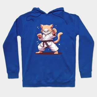 karate cat Hoodie